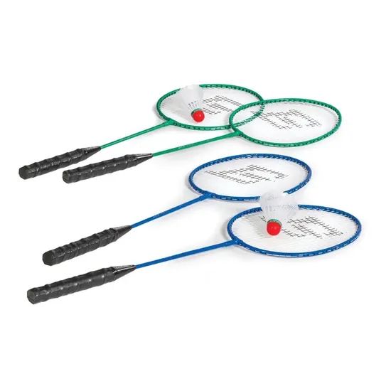 2 Players Iron Badminton Racket Set Includes Shuttlecock Badminton Racquets - Image 1