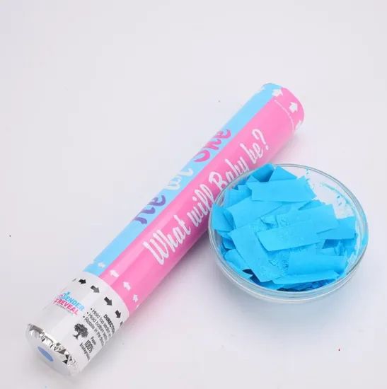 Wholesale Party Decoration Gender Cannon Biodegradable Poppers Confetti Poppers - Image 3