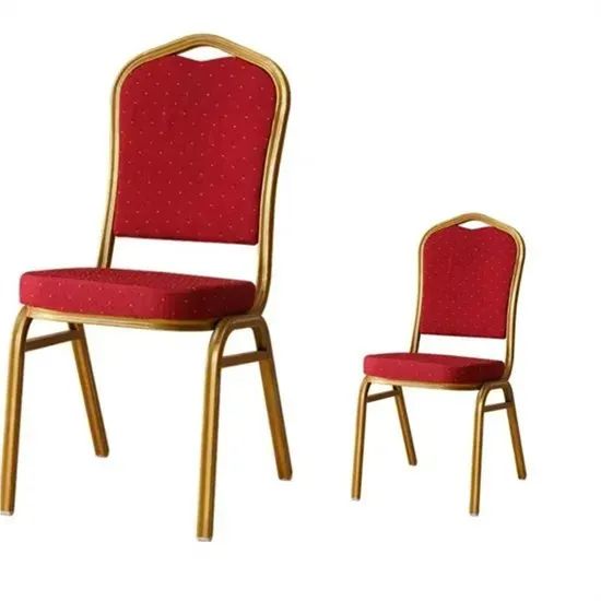 Stackable Red Silla Church Party Design Housse De Chaise Banquet Chair - Image 1