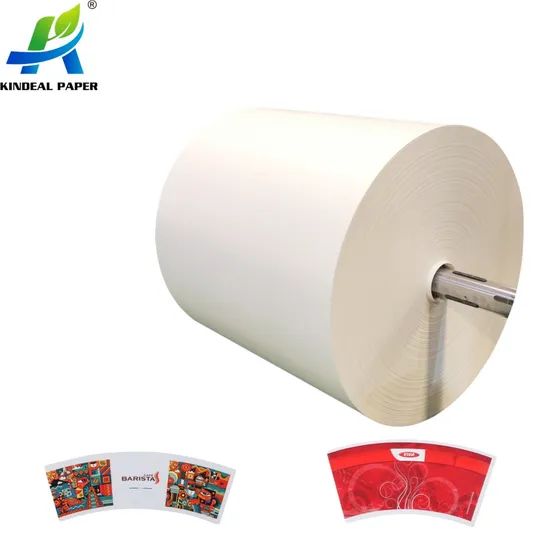 Print Raw Material Paper Cup Fan PE Coated Paper Ice Cream Packaging Paper - Image 3