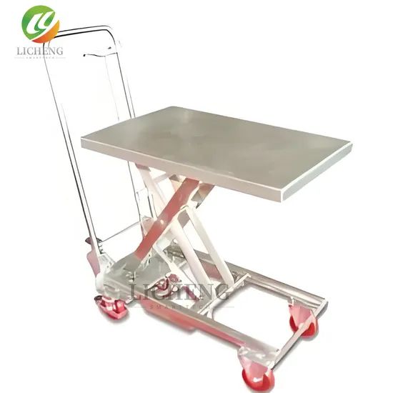 Compact Manual Scissor Table for Laboratory Use with Precision Height Control - Image 1