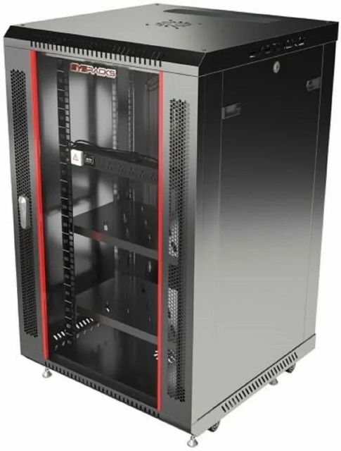 24U Mild Steel Server Racks Size 24U Color Black Capacity 24u Finish Polished Shape Rectangular Material Mild Steel Dimensions (H x W x D) 100x125x35mm - Image 6