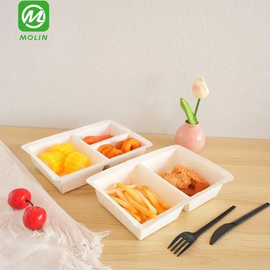 Biodegradable Recycled Food Grade Takeout to Go Paper Meat Fish Tray for Foods Packaging Containers - Image 4