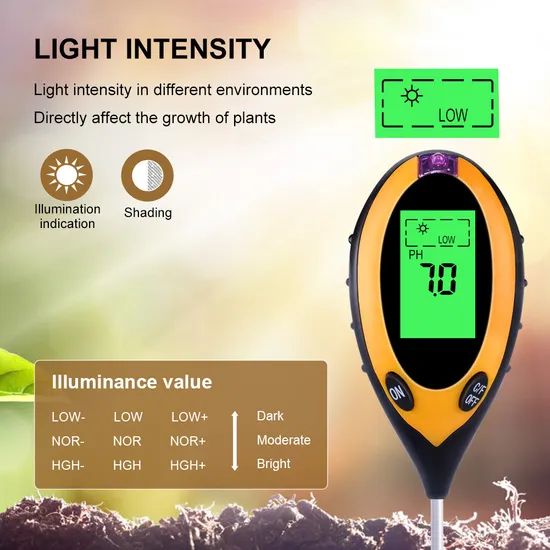 4 in 1 Soil Tester pH Moisture Meter Temperature Light - Image 4