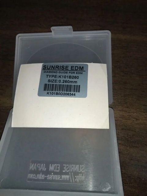 Sodick Diamond Wire Guide Packaging Size 1pc Material wire guide Surface Finish wire guide Brand sunrise edm tech - Image 1