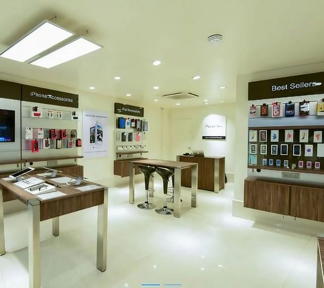 Mobile Showroom Interior Designing Services Payment mode Online/Offline 3D Interior Design Available Yes Available Services Mobile Showroom Interior - Image 1