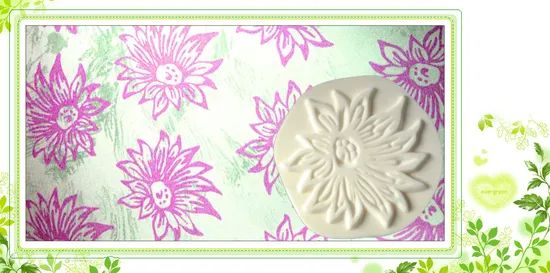Beautiful Flower Design Pattern Stamp - Image 2