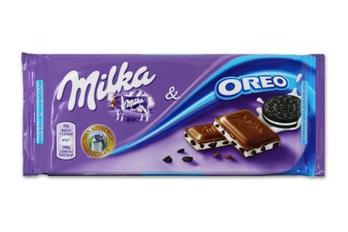 MILKA & OREO Alpine milk chocolate with the cocoa and vanilla cream filled confe - Image 1