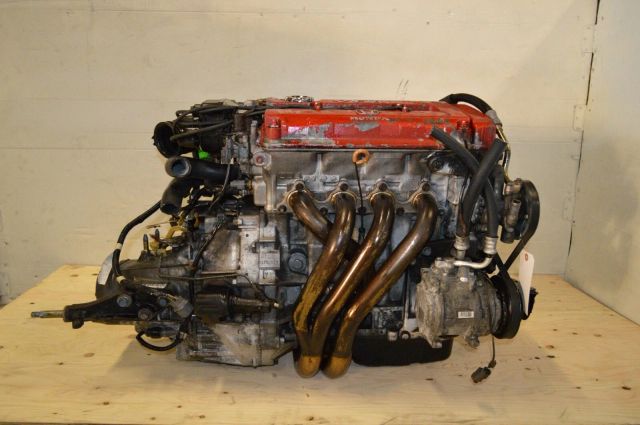 JDM B16B 96-00 HONDA CIVIC TYPE R 1.6L VTEC ENGINE 5 SPEED MANUALLSD TRANS - Image 1