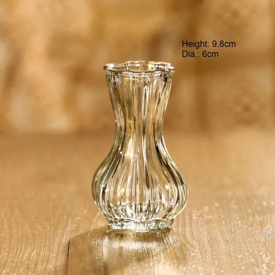Wholesale Wedding Clear Home Decor Simple Design Flower Table Glass Vase - Image 1