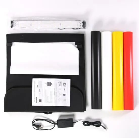 24X24 Inch/60X60 Cm Photo Studio Shooting Tent Light Cube Diffusion Soft Box Kit with 4 Colors Backdrops - Image 5