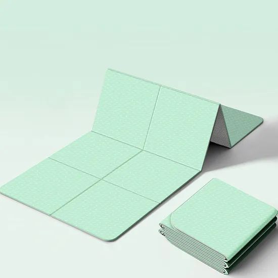 Foldable Yoga Mat Custom Logo Eco-Friendly TPE Yoga Mat 6mm Foldable Double Layer Durable - Image 6