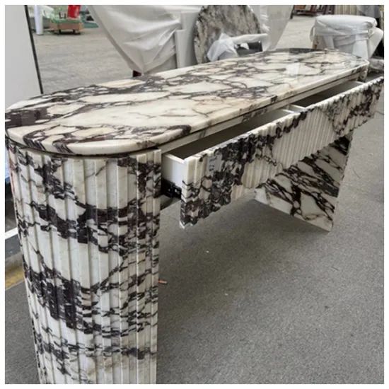 Calacatta Viola Marble Long Console Tables - Image 2