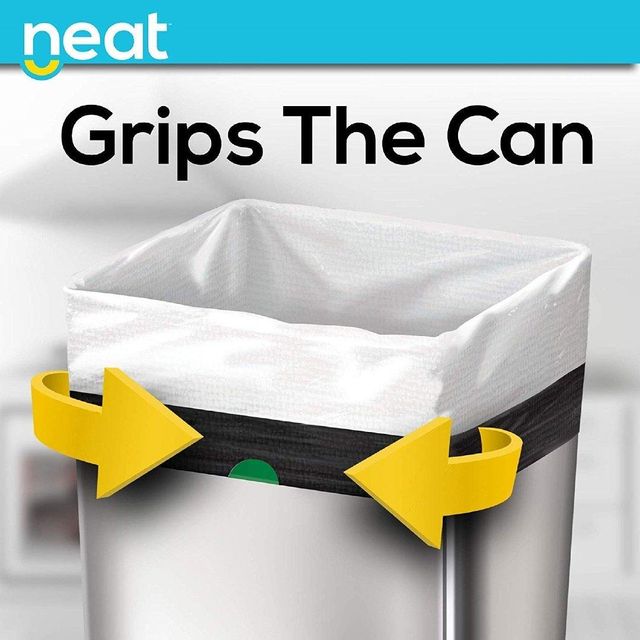Neat 13 Gallon Kitchen Trash Bags Strong Drawstring Tall Garbage Bags for Household Use - Image 5