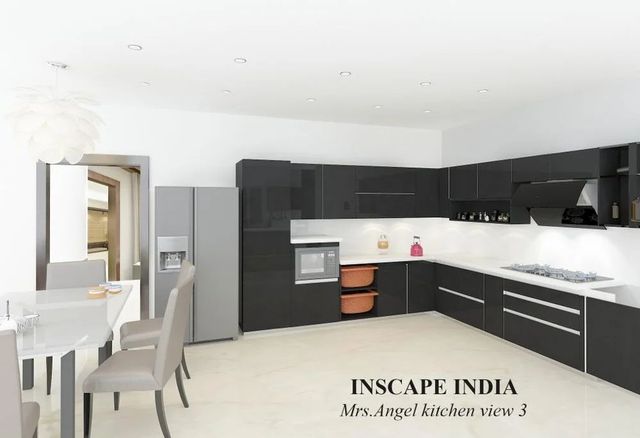 Modular Kitchen Interior Material MDF Finish Type MICA Appearance Modern Pattern Design Plain Kitchen Design Parallel Door Finishing - Image 3