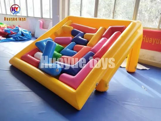 8FT Team Building Inflatable Game Inflatable Puzzle Blue Games - Image 2