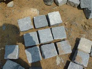 Natural Grey Granite Cobble Cube Paving Stone - Image 2