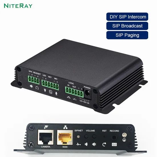 TCP/IP Door Access Control Audio Door Phone Door Intercom Origin China Model NO. Q518 Trademark NiteRay HS Code - Image 5