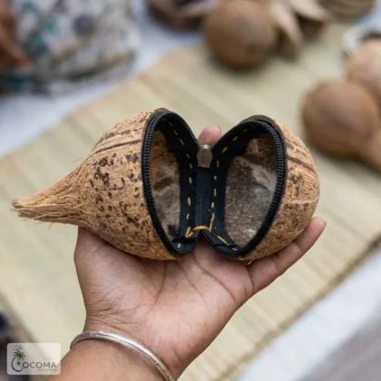 Handmade Coconut Shell Gift Box | Eco-Friendly Natural Storage & Gifting Case - Image 2