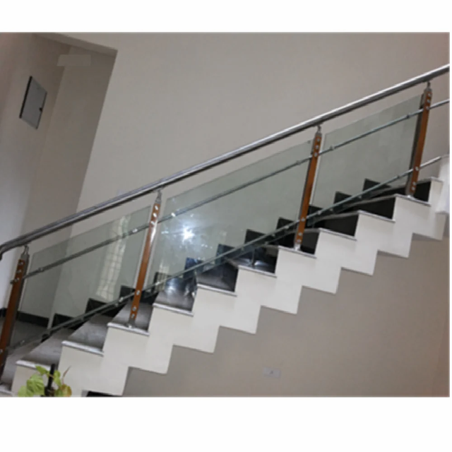 Toughened Glass Railing, For Home Design Bar Color Silver Condition New Ornamental Yes Thickness 12 mm, 12mm Usage/Application - Image 1