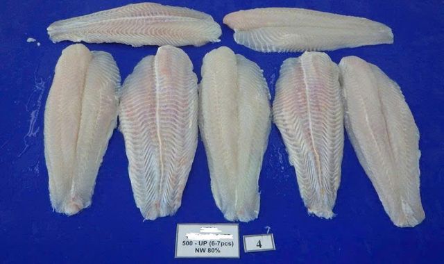 Frozen Pangasius Fillets Well-trimmed, natural white/light pink - Image 1