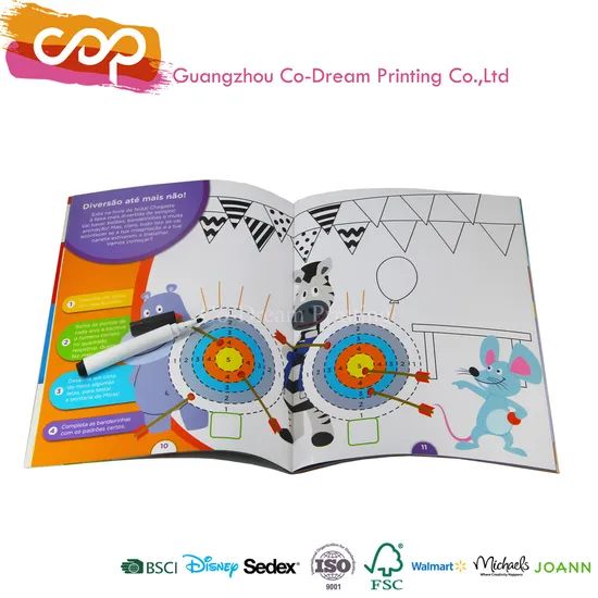 Customized Funny Maker Book Printing Erasable Origin China Trademark CDP Coating Coated Model NO. J-092 HS Code 49030000 - Image 4