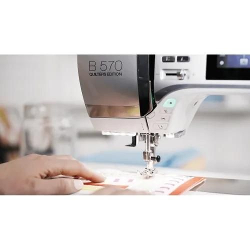 Bernina 570 Quilters Edition with embroidery module Color White Weight 11 Kg Material Metal Drag And Drop Yes Setup Program Yes - Image 2