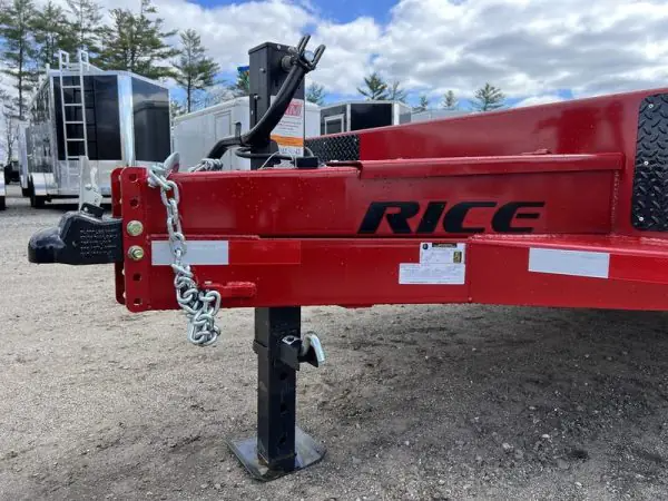 2024 Rice Trailers 7×22 16K Tilt Deck Powder Coat Equipment w/Toolbox - Image 3