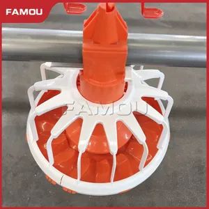 Meat Broiler Chicken Farming System Integrated with Chain Feeding Pan System - Image 3