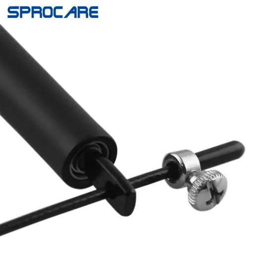 Speed Jump Rope with Ball Bearings Age Adult Weight 85g Color Black Origin China Gender Unisex Model NO. SP-JR57 Handle Material - Image 3