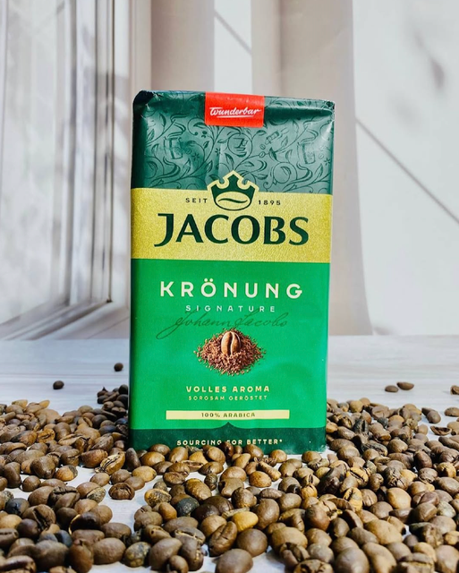 100% PREMIUM ARABICA COFFEE BEANS IDEAL FOR DAILY COFFEE ENJOYMENT 500g JACOBS KRöNUNG SIGNATURE COFFEE - Image 3
