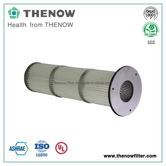 Long Pleated Bag Filter Cartridges Type Air Filter Model NO. THN-LT Trademark Thenow HS Code 84219990 Usage Dust Filter Origin Shanghai, - Image 2