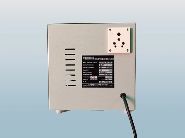 Echogen  2 KVA Single Phase Servo Stabilizer Brand Echogen Capacity 2 KVA Reset Automatic Phase Single Phase Mounting Type - Image 4
