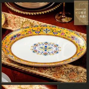 New Floral Tableware Set Ceramic Dinnerware Kitchenware MOQ 3000PCS Model NO. 4515 Trademark WJCH Custom Logo Yes Color Multicolor - Image 2