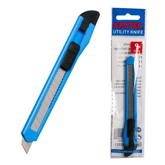 Fixtec 9mm Safety Utility Knife Paper Cardboard Box Cutter - Image 5