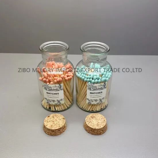 Delicate 6.5cm Safety Matches Bottle with Corks - Image 5
