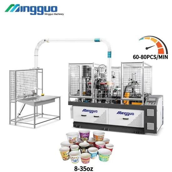 Fully Automatic PE Coated Paper Kraft Bowl Making Machine Origin China Condition New Certification CE Model NO. MG-B600 Trademark - Image 1