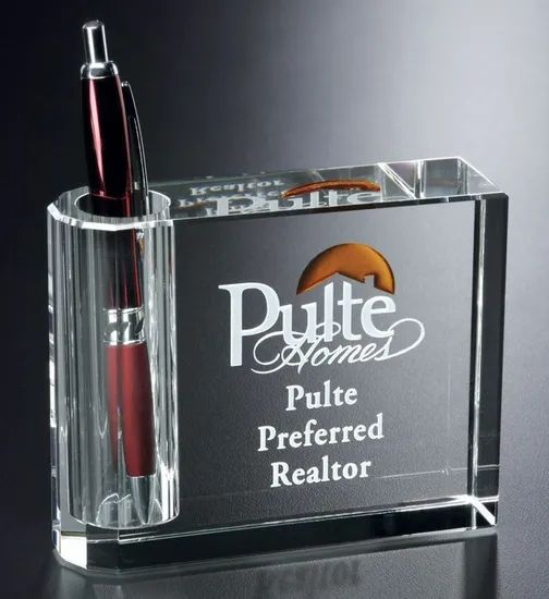 Pen Holder (CA-1232) Usage Office Origin China Condition New Shape Rectangle HS Code 70189000 Model NO. CA-1232 Color Transparent - Image 1