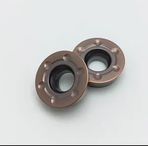 High Quality Tungsten Carbide Round Milling Cutter R5 R6 Inserts Rckt Rpmw Rpmt Rdmt - Image 1