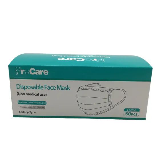 Breathable 3 Filter Layer Earloop Disposable Face Mask Protective 3ply Face Mask - Image 2