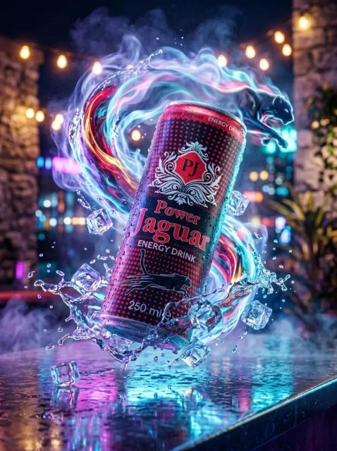 Power Jaguar Energy Drink 250 ml Slim Can - Image 1