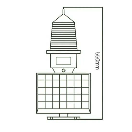 Medium Intensity Aviation Obstruction Lights with Solar Panel - Image 6