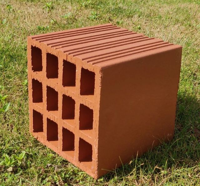 Porotherm Smart Bricks, 16 x 8 x 8 Inch Color Red Weight Low Meterial clay Strength Strong Durability Durable Size 16 x 8 x 8 - Image 3