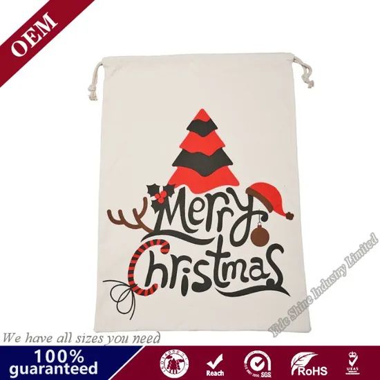 Drawstring Backpacks Christmas Gift Cotton Bag Origin China Brand Name OEM Material Canvas Pattern Type Logo HS Code - Image 2