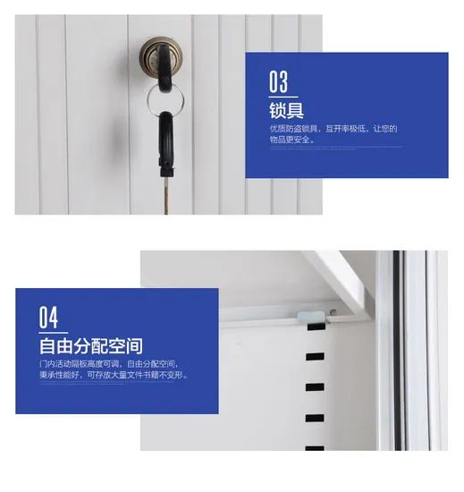 Knock Down Office Furniture File Storage Cabinet Office Equipment Steel Filing Cabinet/Bookshelf - Image 6
