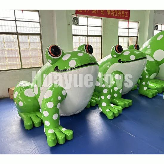 Advertising 2m Floating Inflatable Frog Model Inflatable Cartoon Animal Character Toy - Image 1
