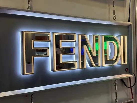 Outdoor Waterproof Company Illuminated 3D Copper Painted Logo LED Sign - Image 6