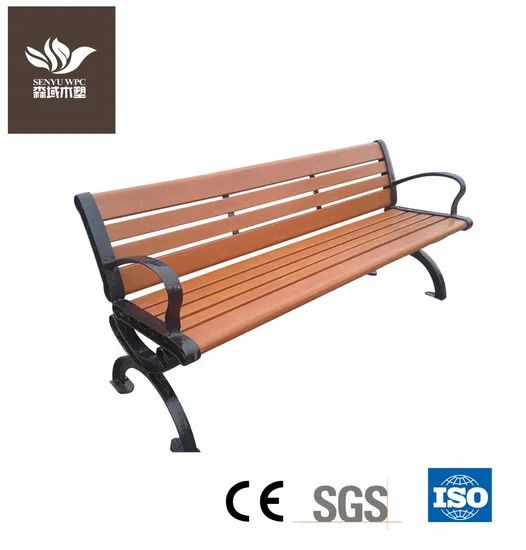 WPC Garden Bench Waiting Bench Chair Fixed Fixed Rotary Fixed Fireproof B1 Condition New Trademark Senyu Color - Image 2