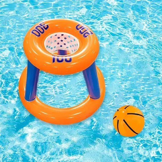 Outdoor Pool Accessory Set Inflatable Water Toys Basketball Hoop Toy for Kids and Adults - Image 4