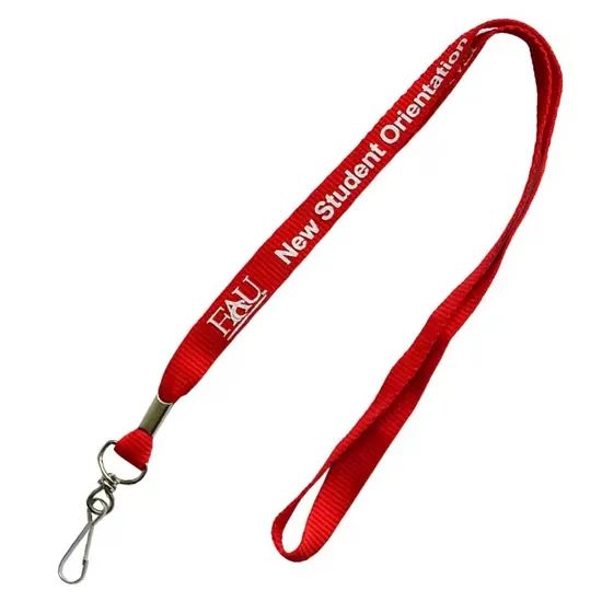 Personalized Printed Woven Nylon Polyester Lanyard Custom Plastic PVC Card Lanyards with ID Holder - Image 5